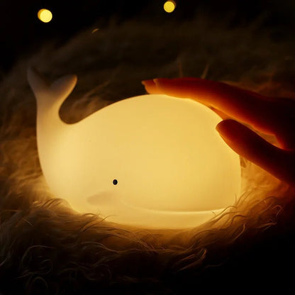 Veilleuse Enfant Baleine Lumineuse - Éclat Nocturne