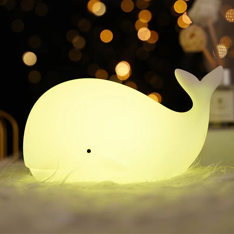 Veilleuse Enfant Baleine Lumineuse - Éclat Nocturne