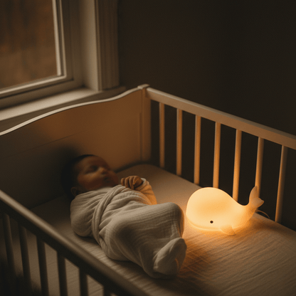 Veilleuse Enfant Baleine Lumineuse - Éclat Nocturne