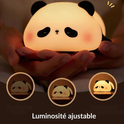 Veilleuse enfant Panda avec câble USB de recharge et minuteur 30 minutes