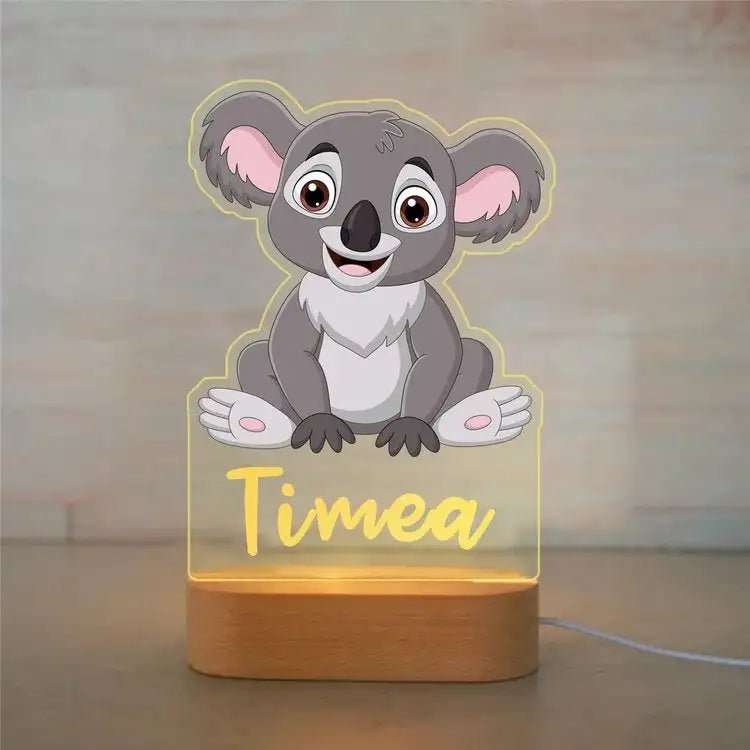 Veilleuse enfant personnalisée - Koala - Éclat Nocturne