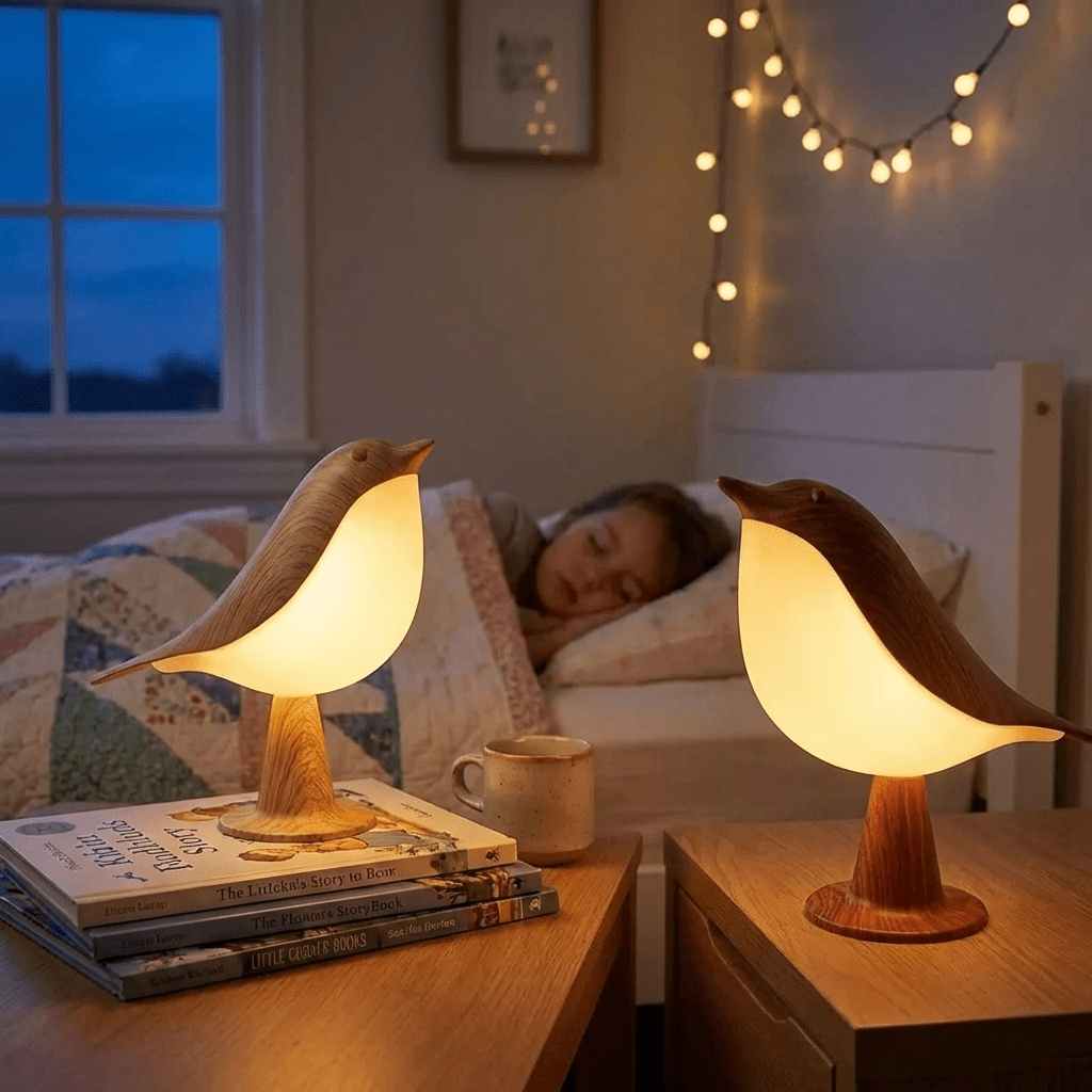 Veilleuse Enfant Petits Oiseaux Lumineux - Éclat Nocturne
