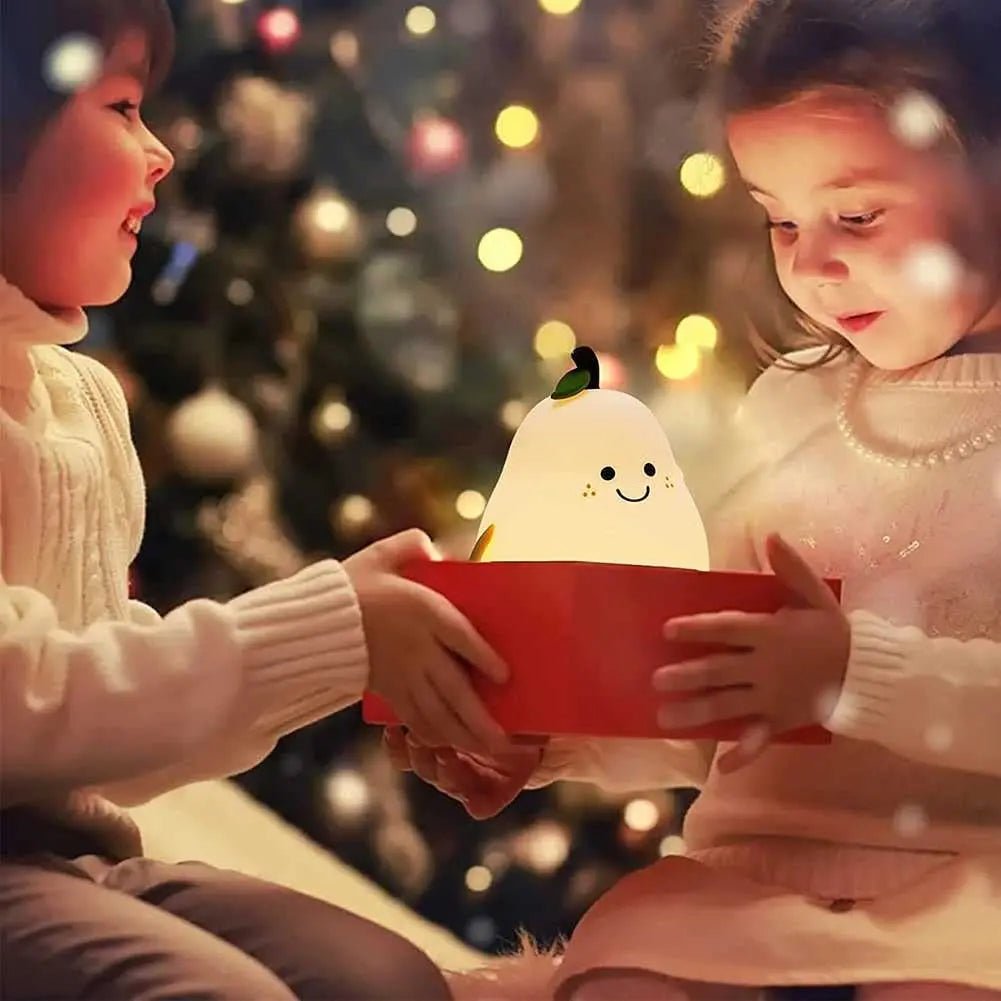 Veilleuse Enfant Poire Multicolore - Éclat Nocturne
