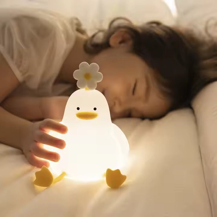 Veilleuse Enfant Poussin Fleur - Éclat Nocturne