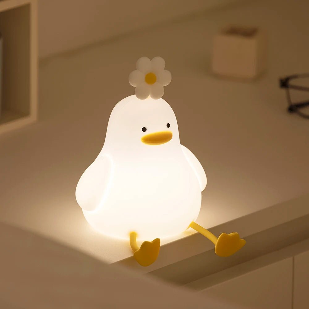 Veilleuse Enfant Poussin Fleur - Éclat Nocturne